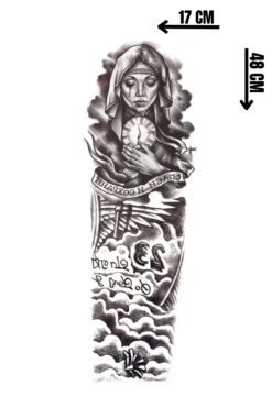 Barly Geçici Rahibe Kol Dövme Tattoo