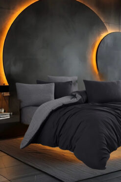 B2B Plus Quartz Serisi | Çift Kişilik Nevresim Takımı | Lastikli Çarşaflı | Pamuklu | 4 Parça