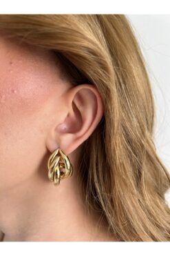 Charmist Çelik luna küpe