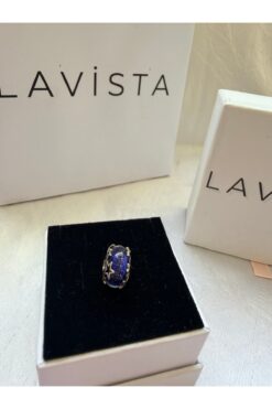 Lavista Silver Galaksi Mavisi ve Yıldız Murano Gümüş Charm’ı