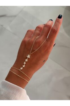 HERCY Renk Atmaz Yıldız Şahmeran | Yıldızlı Şahmeran Bileklik | Zirkon Taşlı İthal Şahmeran