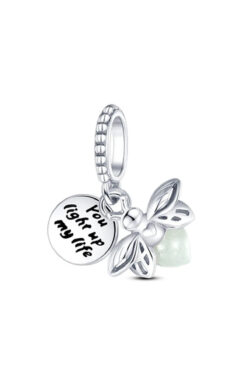 Fubena Karanlıkta Parlayan Ateşböceği Sallantılı 925 Ayar Gümüş Charm