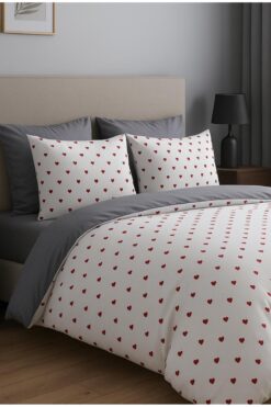 Sheri Home Tekstil Çarşaflı Tek Kişilik Nevresim Takımı KIRÇİÇEKMODEL8892