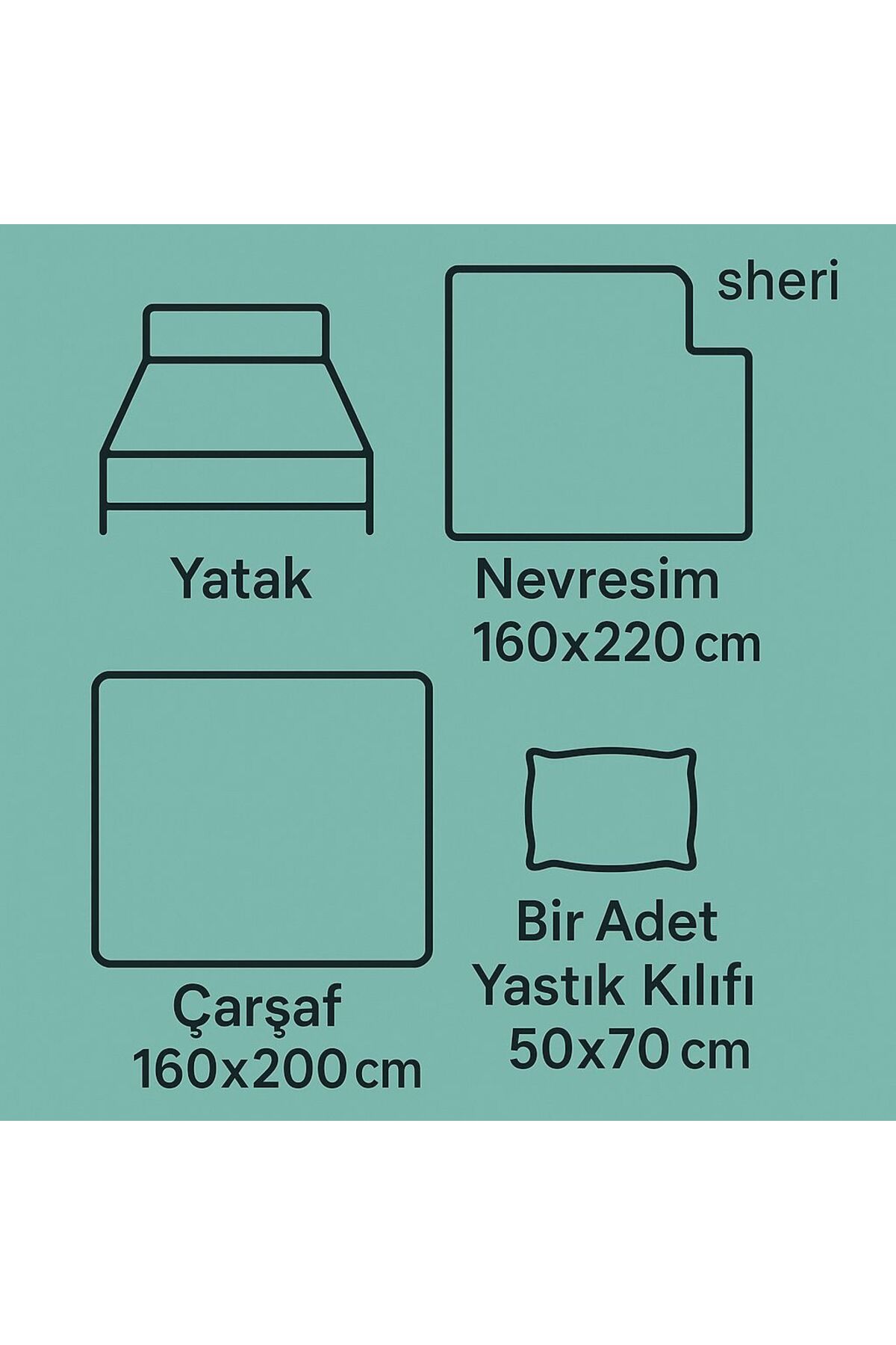 Sheri Home Tekstil Çarşaflı Tek Kişilik Nevresim Takımı KIRÇİÇEKMODEL8892 - Görsel 2