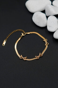 TREND COLLECTİON 316 L Çelik İtalyan Kurdele Bileklik Pinterest Tasarım Gold Kadın Bileklik