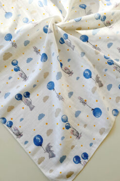 COOLMINIES Çok Amaçlı Müslin Örtü , Müslin Yenidoğan Bebek Battaniyesi, %100 Pamuk, Müslin Bez 80*90 cm