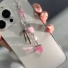 MİRAZ TASARIM Çilek Figürlü Telefon Charmı | Y2K Kawaii Pembe Charm – Estetik Telefon & Çanta Aksesuarı