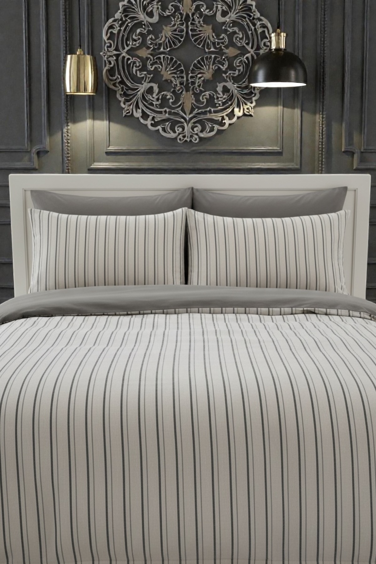 Rimo Home ÇARŞAFI LASTİKLİ ÇİFT KİŞİLİK NEVRESİM TAKIMI