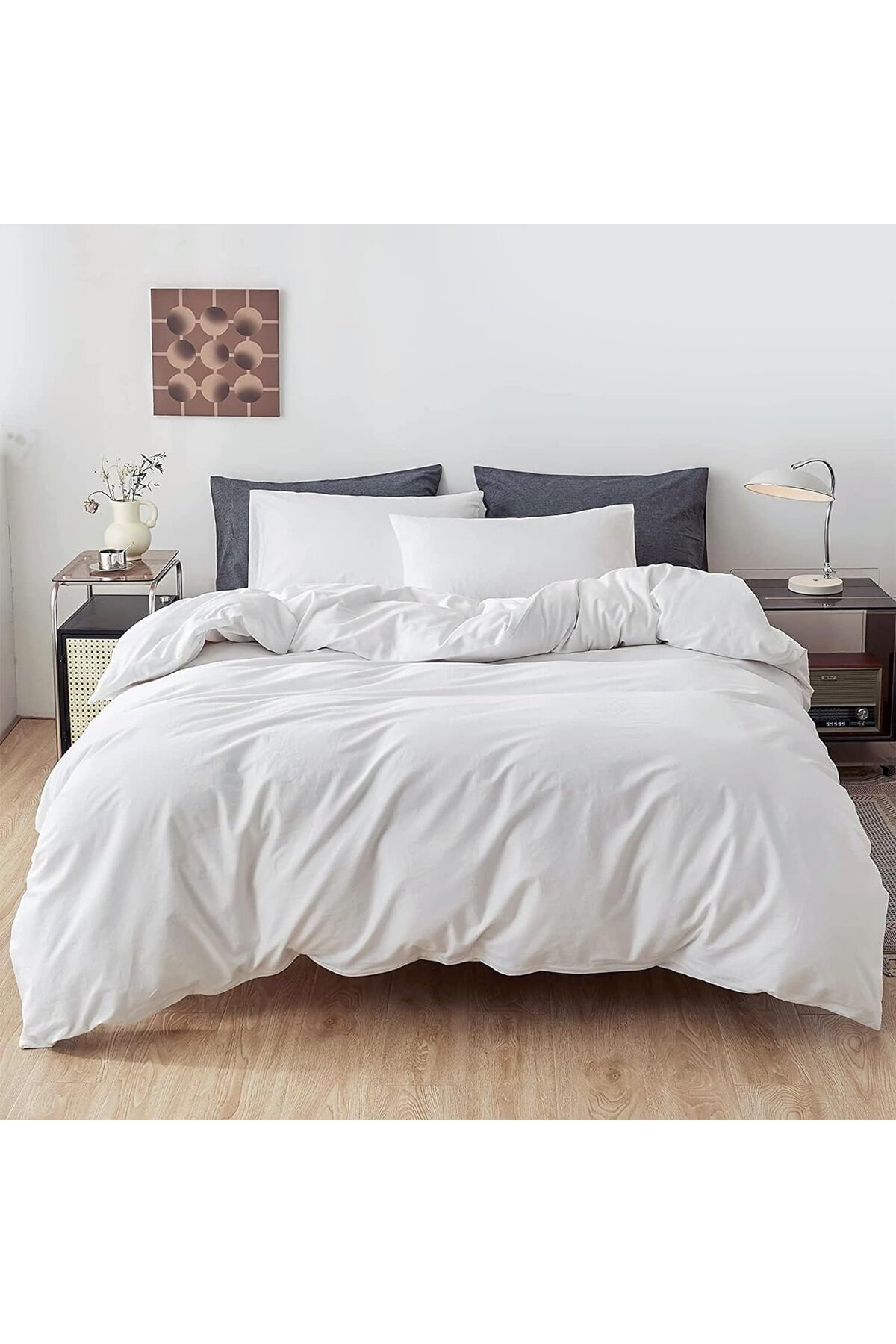 CAQQA 63 Tel %100 Pamuk Çift Kişilik Otel Nevresim Takımı - Görsel 3