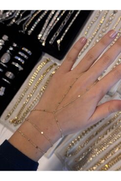 Derya Çelik Aksesuar Gold renk Pullu Şahmeran