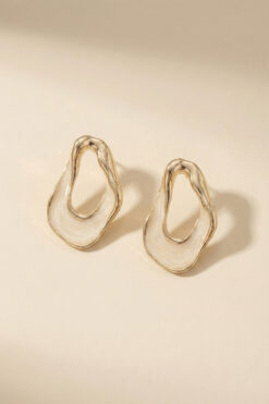 AURRARİ Gold Hole Mineli Küpe