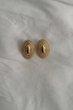 Lavian Accessories Hailey Serisi Vintage Gold Diana Küpe