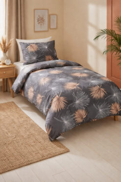 İsmail Gürel Tek Kişilik Lastikli Çarşaflı Nevresim Takımı | Pamuklu