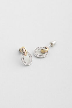 So CHIC... Zamansız Stil 18 Ayar Mix Altın Kaplama Gümüş Küpe