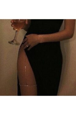 VİOLETTE Taşlı Bacak Zinciri