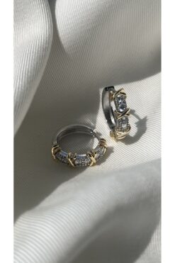 Vi store Çelik Tiff X Küpe