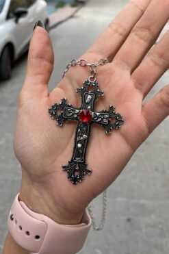 FG KONNİCHİWA KOLYE GOTİK İSKANDİAV HAÇ VİKİNG TARZI GOTHIC KOLYE PASLANMAZ RENK ATMAZ