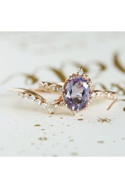 passion silver İkili Prenses Yüzük Pırlanta 14k Gold Kaplama Modeli Kadın