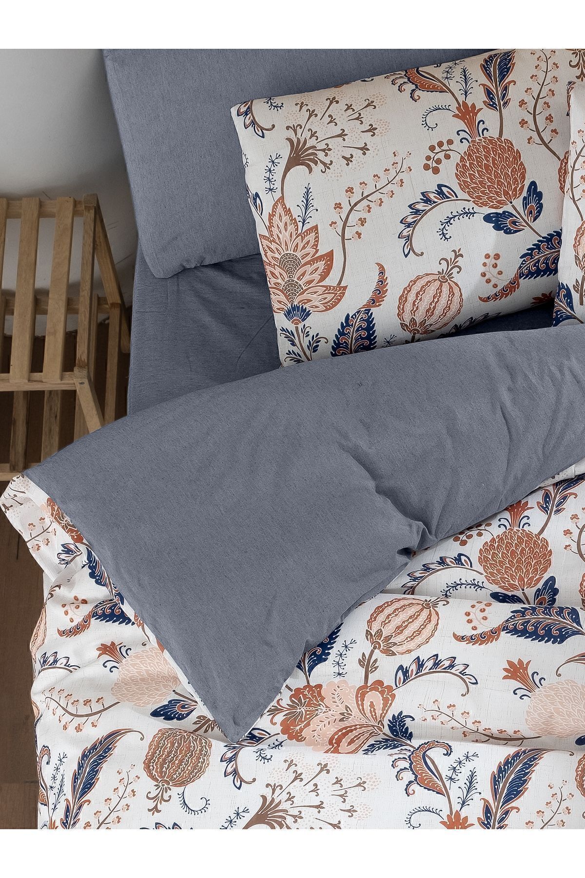 MyStory Home Lastikli Çarşaflı Çift Kişilik Nevresim Takımı ETRO - Görsel 3