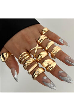 Ervalina Basic Karışık Model Kadın Yüzükleri-5 (Karışık Gönderim)