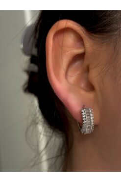 Ressia Kadın Mekik Model Çelik Küpe