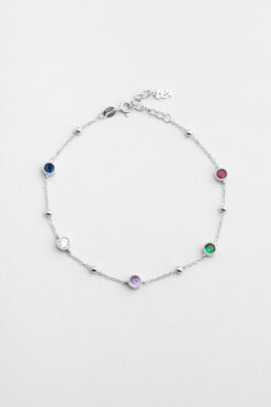 So CHIC... Yaz Renkleri 18 Ayar Beyaz Altın Kaplama 24 Cm Gümüş Hal Hal