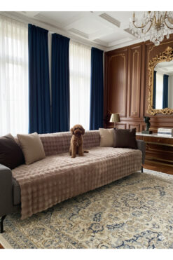 cmn home Peluş Koltuk Örtüsü 175x215 cm bubble – Kaymaz Kanepe Örtüsü, Çekyat Örtüsü