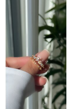 Markiv store Çiçekli Sarmal Yüzük