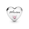 Pandora Pembe Işıltılı Kız Kardeş Charm