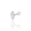 Söğütlü Silver Gümüş Rodyumlu Zirkon Taşlı Tragus Helix Piercing Küpe Sgtl12207rodaj