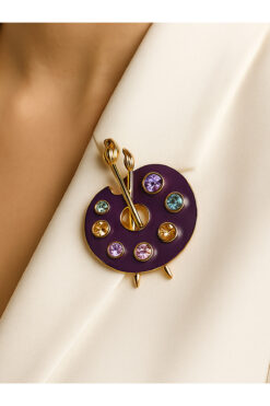 MRK Kadın Resim Palet Broş