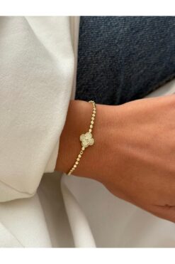 Vi store Top Zincirli Yonca Bileklik