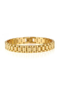 Belle Rolex Kordon Altın Kaplama Çelik Bileklik