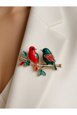 MRK Kadın Kuşlar Broş