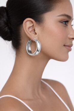 Jack Ferrero Loop Gümüş Halka Küpe