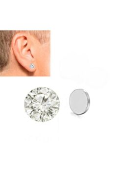 idolavm Zirkon Taşlı Mıknatıslı Erkek Küpe Çift Takı Aksesuar P24 T5