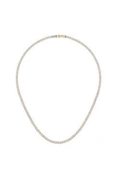 Merano Design 3mm Gold Su Yolu Kolye
