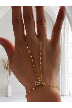 derokas 316 L Çelik Harfli Şahmeran Bileklik Kararmaz Dudak Zincir Kuyumcu İşçilik