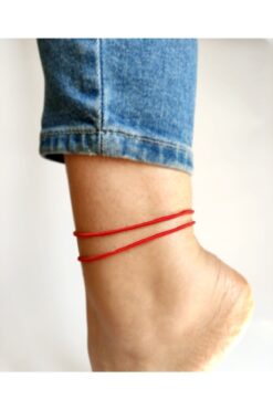 Atölye Merdiven 2'li Ip Halhal Seti Kırmızı Ip