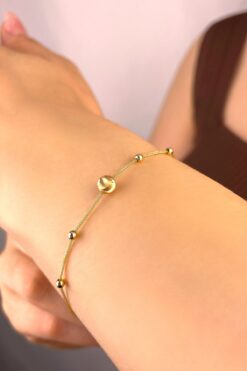 Altınaşkı İtalyan Parlak Toplu Altın Bileklik