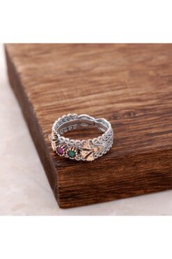 Sümer Telkari Telkari İşlemeli Gümüş Yüzük 2527