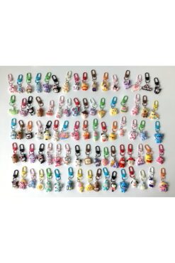 wintersun 4 Adet Sevimli Figürlü Çanta Süsü, Anahtarlık Süsü, Fermuar Süsü, Charm KARIŞIK Gönderim