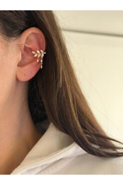 Charmist 14K Çelik Üzeri Altın Kaplama Özel Seri Kıkırdak Küpe