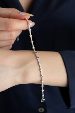 Silvano Jewelry 925 Ayar Gümüş Sırataşlı Bileklik