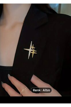 MODAMİRA AKSESUAR Kutup Yıldızı Broş | Altın Rengi