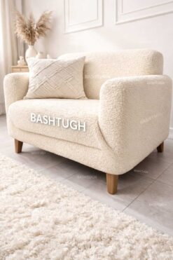BASHTUGH TİCARET Yüksek Kaliteli |Tek Kişilik| Koltuk Örtüsü Bohem Kumaş Lastikli Yıkanabilir Berjer kılıf Sofa Cover