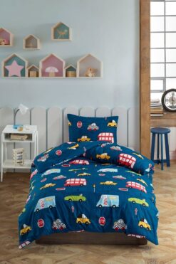 Eponj Home Junior Nevresim Seti Tek Kişilik Paula Mavi