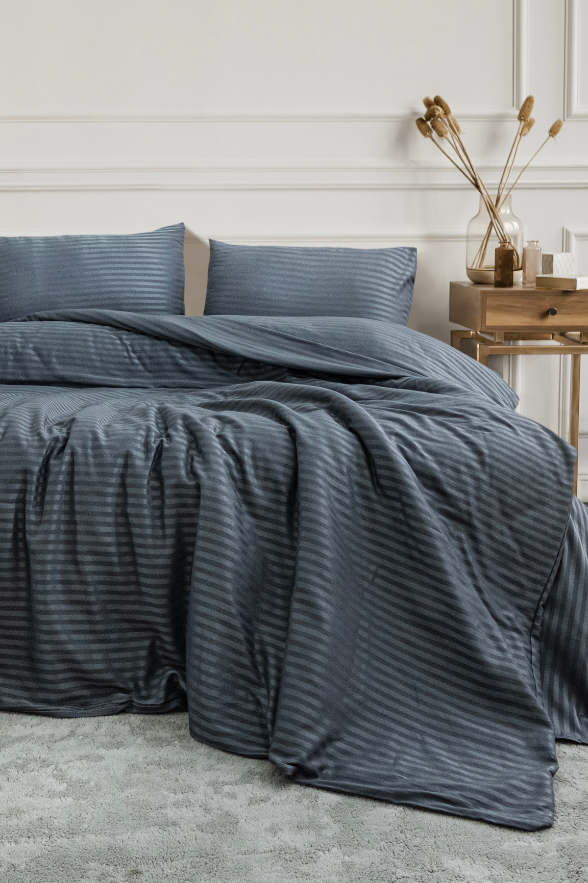 BESTİNA GOLD Pamuklu Saten Çift Kişilik Nevresim Takımı