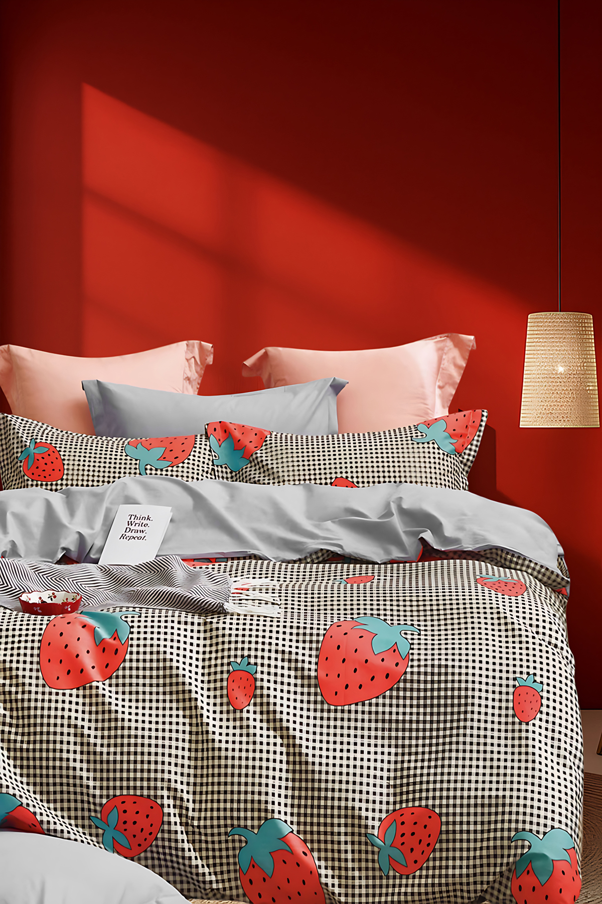 İQON Lastikli Çarşaflı Nevresim Takımı Tek Kişilik CHİLEK - Görsel 2