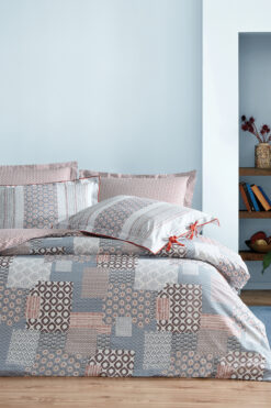 Puffy Reece Çift Kişilik Ranforce Nevresim Takımı - Mavi